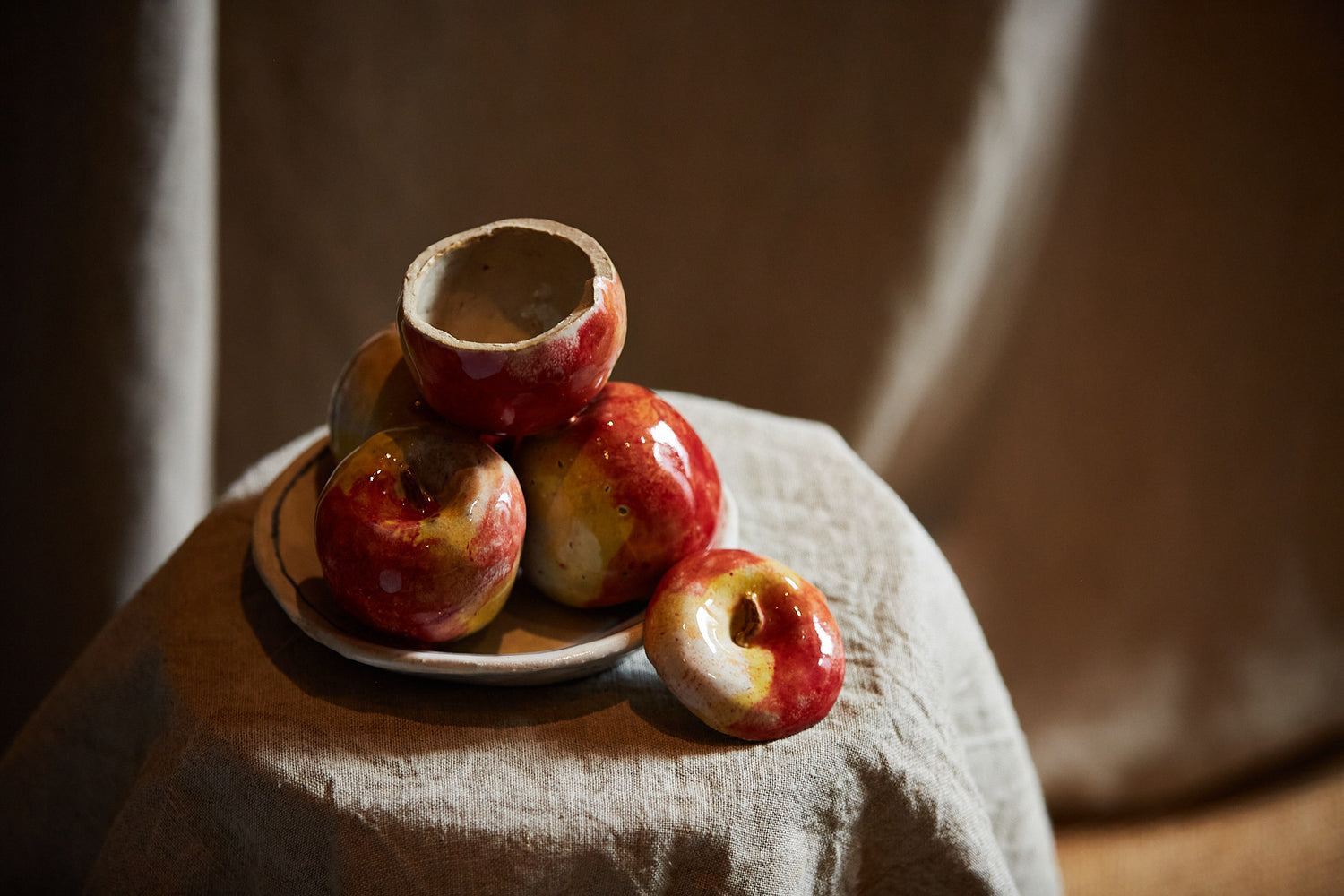 Coupe pommes rouges de Claire Lézier