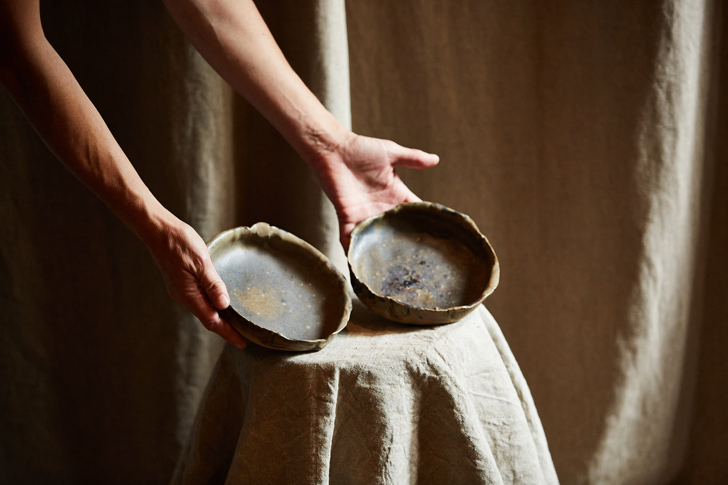 Deux Assiettes creuses d'Ema Pradère