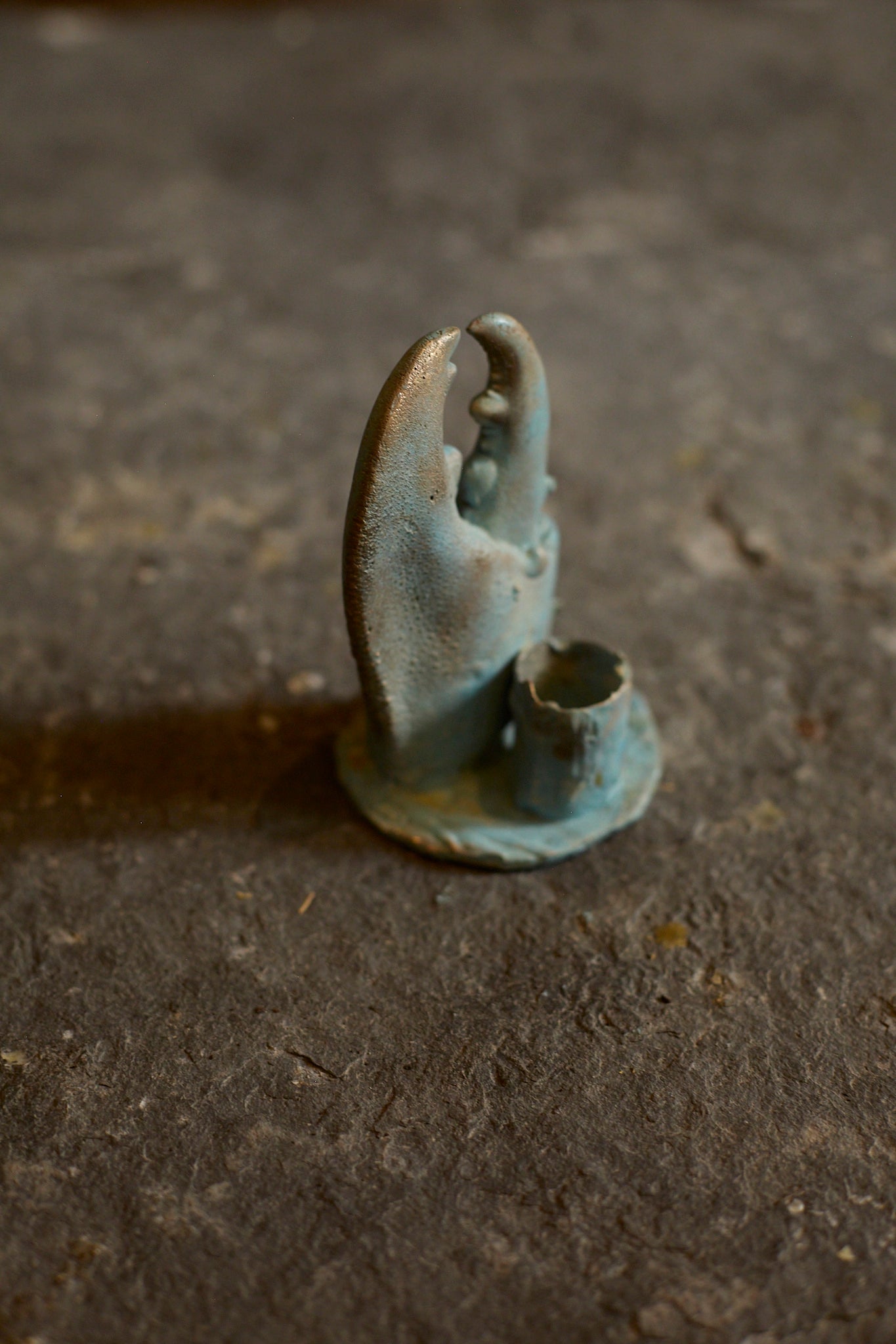 Bougeoir pince de crabe de Chloé Valorso