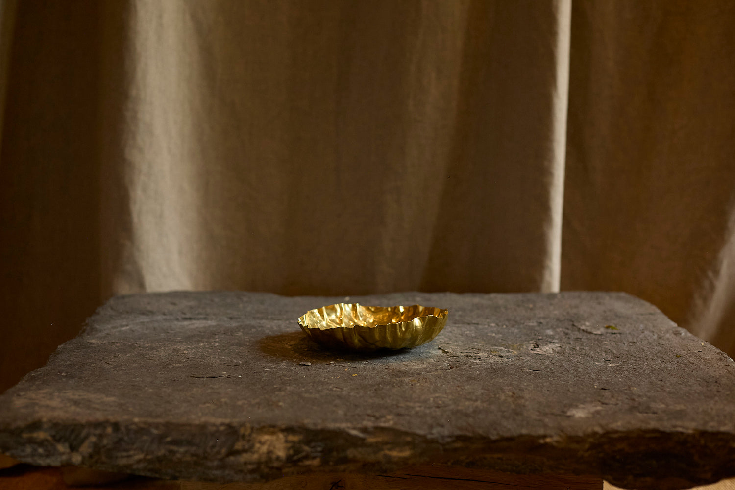 Small hammered metal cup by Sebastiao Lobo