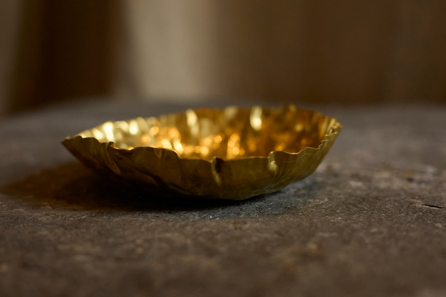 Small hammered metal cup by Sebastiao Lobo