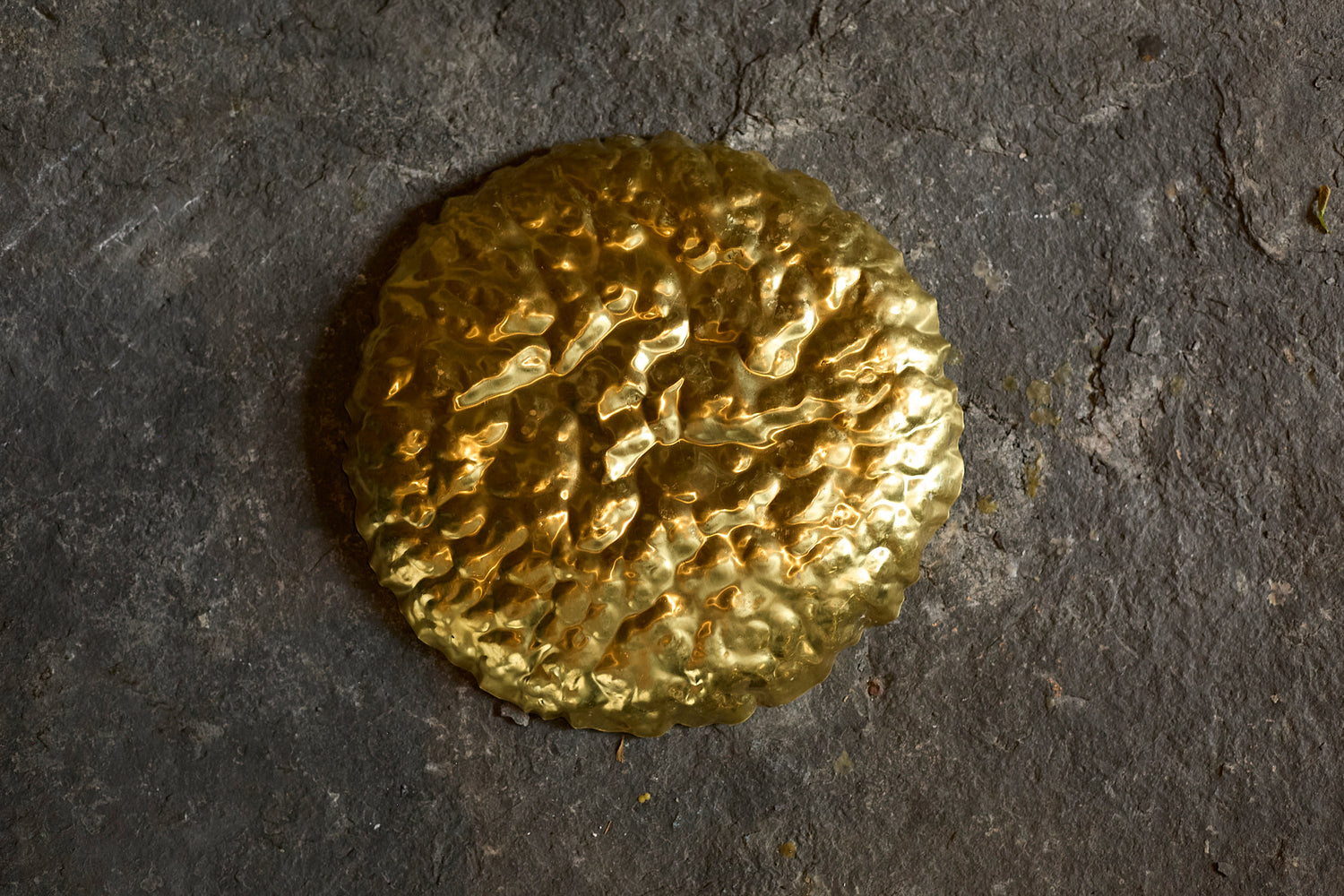 Hammered metal cup by Sebastiao Lobo