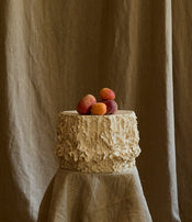Capital and small pedestal table Fragments by Katia Soussan
