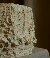 Capital and small pedestal table Fragments by Katia Soussan