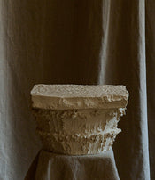 Capital and small pedestal table Fragments by Katia Soussan