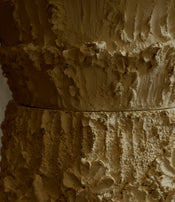 Capital and small pedestal table Fragments by Katia Soussan