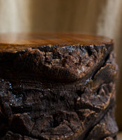 Palm trunk stool by L'Oeil de KO