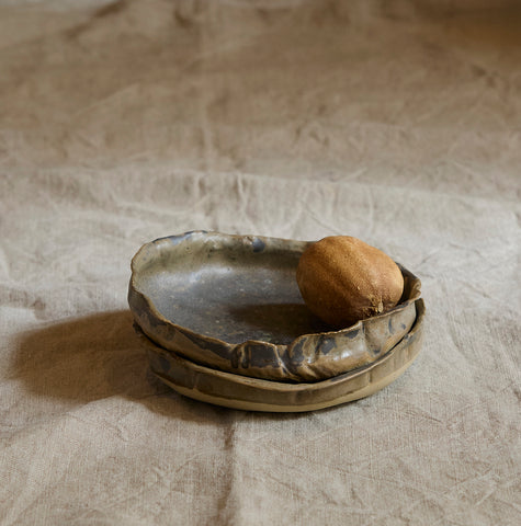 Two soup plates by Ema Pradère