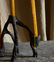Bougeoir en bronze d'Ema Pradère
