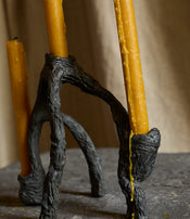 Bougeoir en bronze d'Ema Pradère