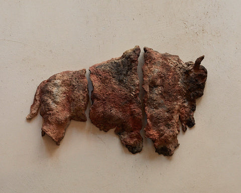 Bison mural en trois parties de Ule Ewelt