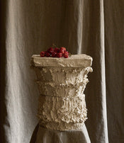 Capital and small pedestal table Fragments by Katia Soussan