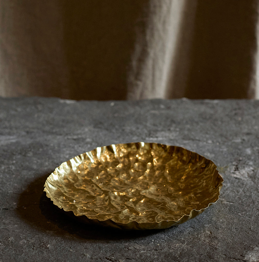 Hammered metal cup by Sebastiao Lobo