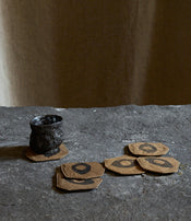 Dessous de verre Oeil de Safre en collaboration avec l'Oeil de KO