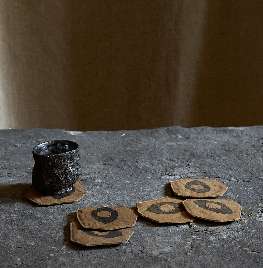 Dessous de verre Oeil de Safre en collaboration avec l'Oeil de KO