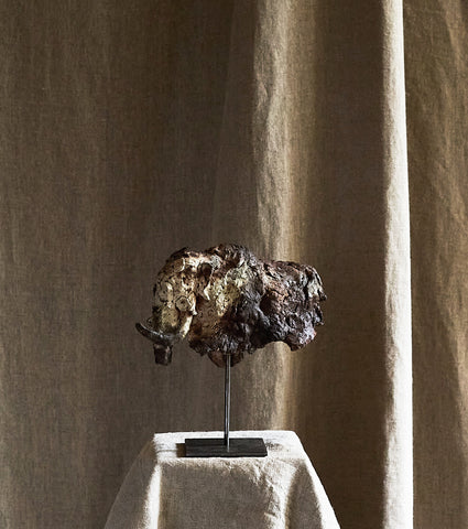 Small ceramic mammoth by Ule Ewelt