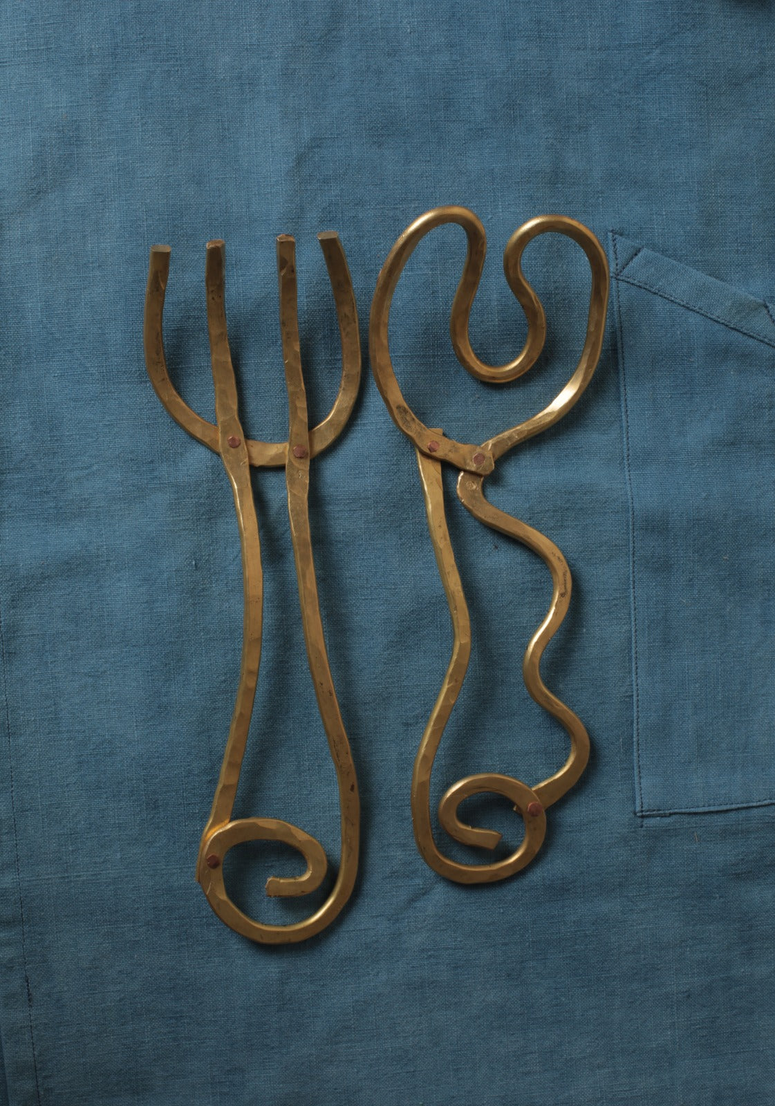Pair of salad servers by Sebastião Lobo