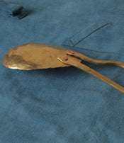 Brass serving spoon by Sebastião Lobo