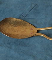 Brass serving spoon by Sebastião Lobo