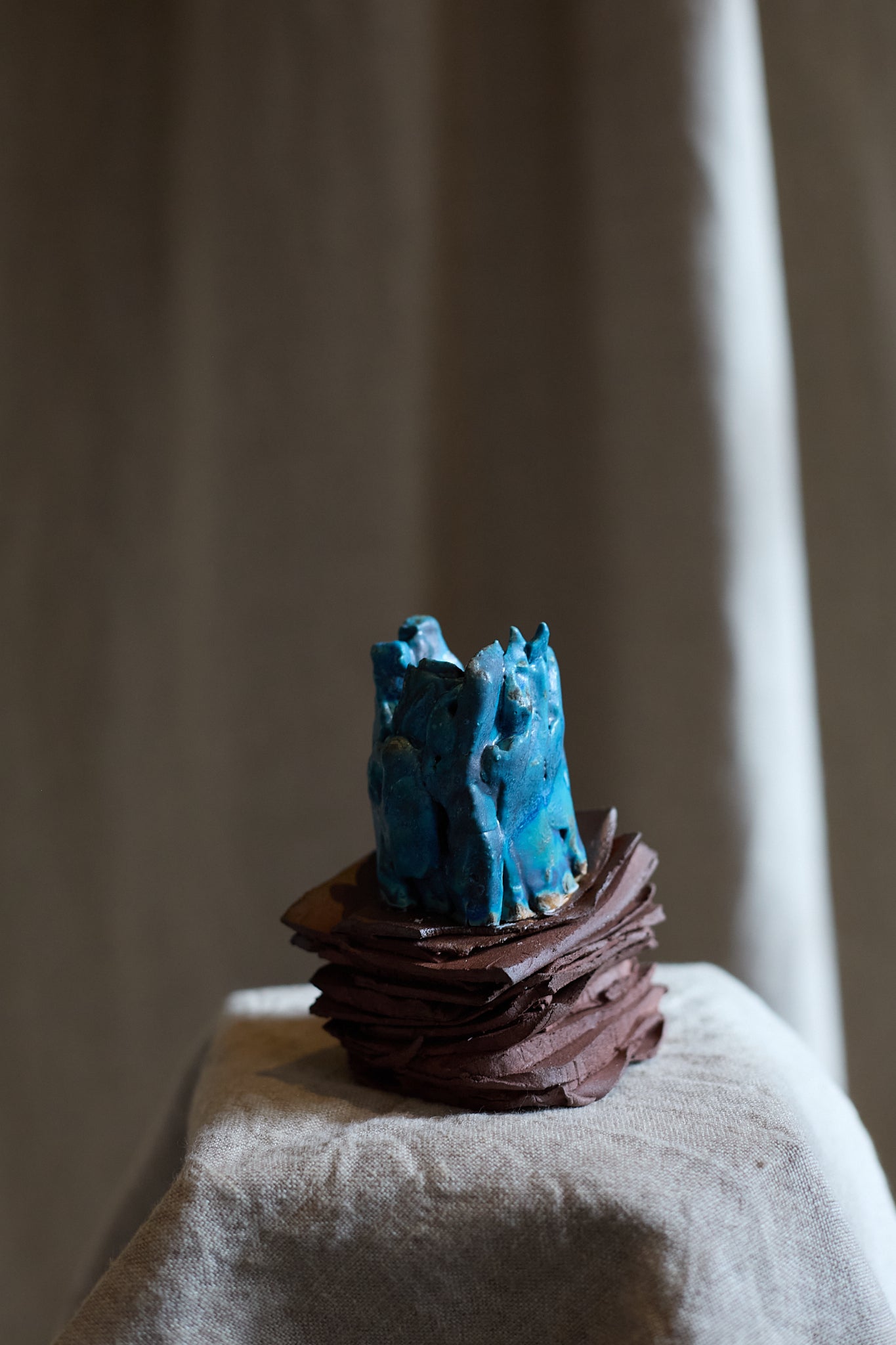 Bougeoir Cerulean Strata II de Tülay Kulbay