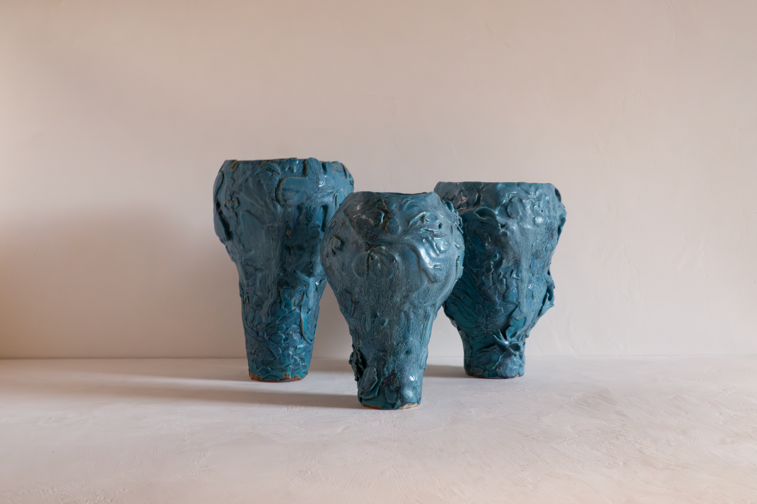 Vase Bosquet Céruléen par Tülay Kulbay