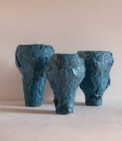 Vase Bosquet Céruléen par Tülay Kulbay