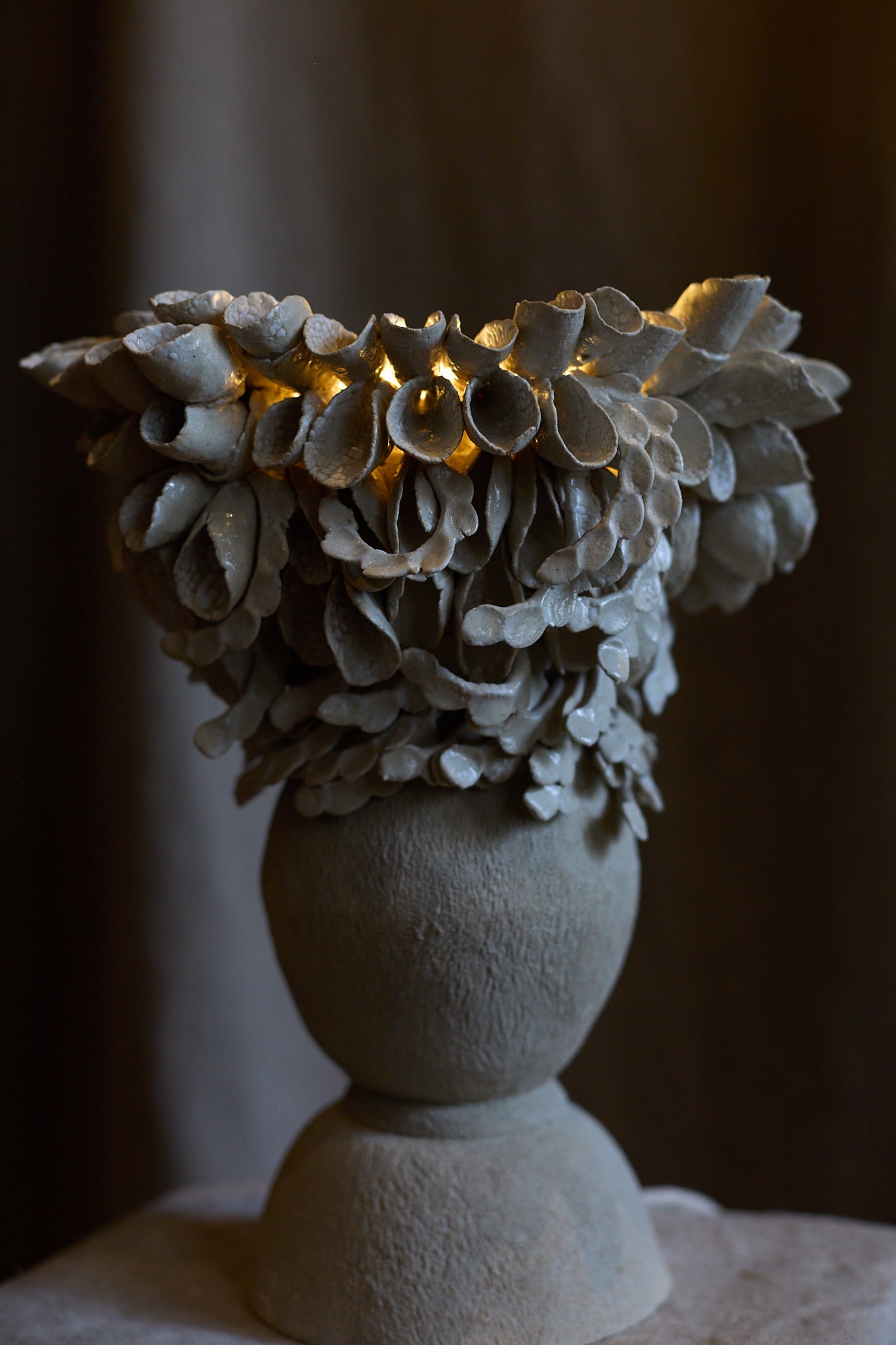 Shell lamp by Le Ruisseau  
