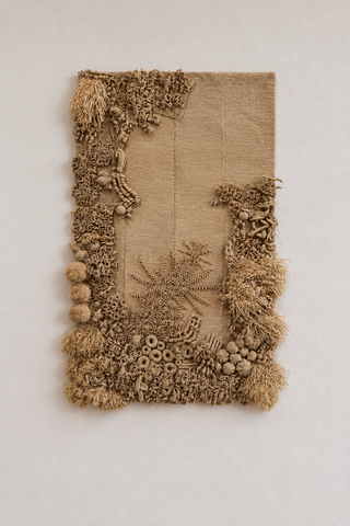 Tapisserie en raphia de Natalia Brilli