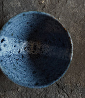 Black stoneware bowl by Sara Mauvilly