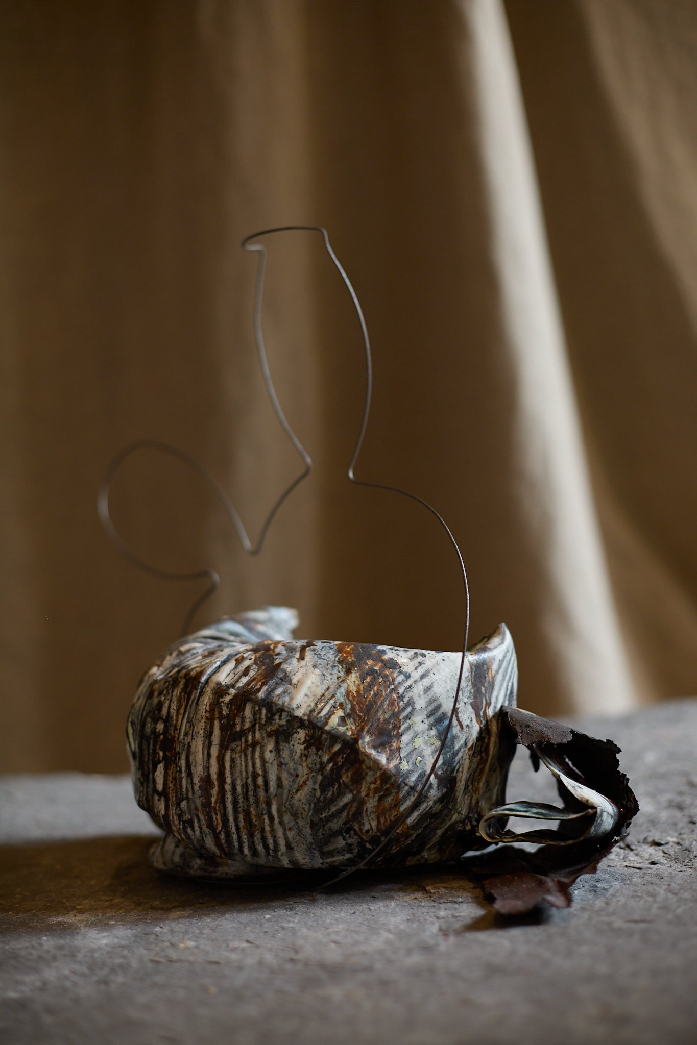 Sculpture "Still life 2 vessels" de Grete McNorton