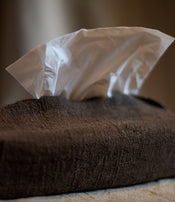 Distributeur de mouchoirs d'Isabelle Yamamoto pour l'Oeil de KO