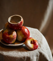 Coupe pommes rouges de Claire Lézier