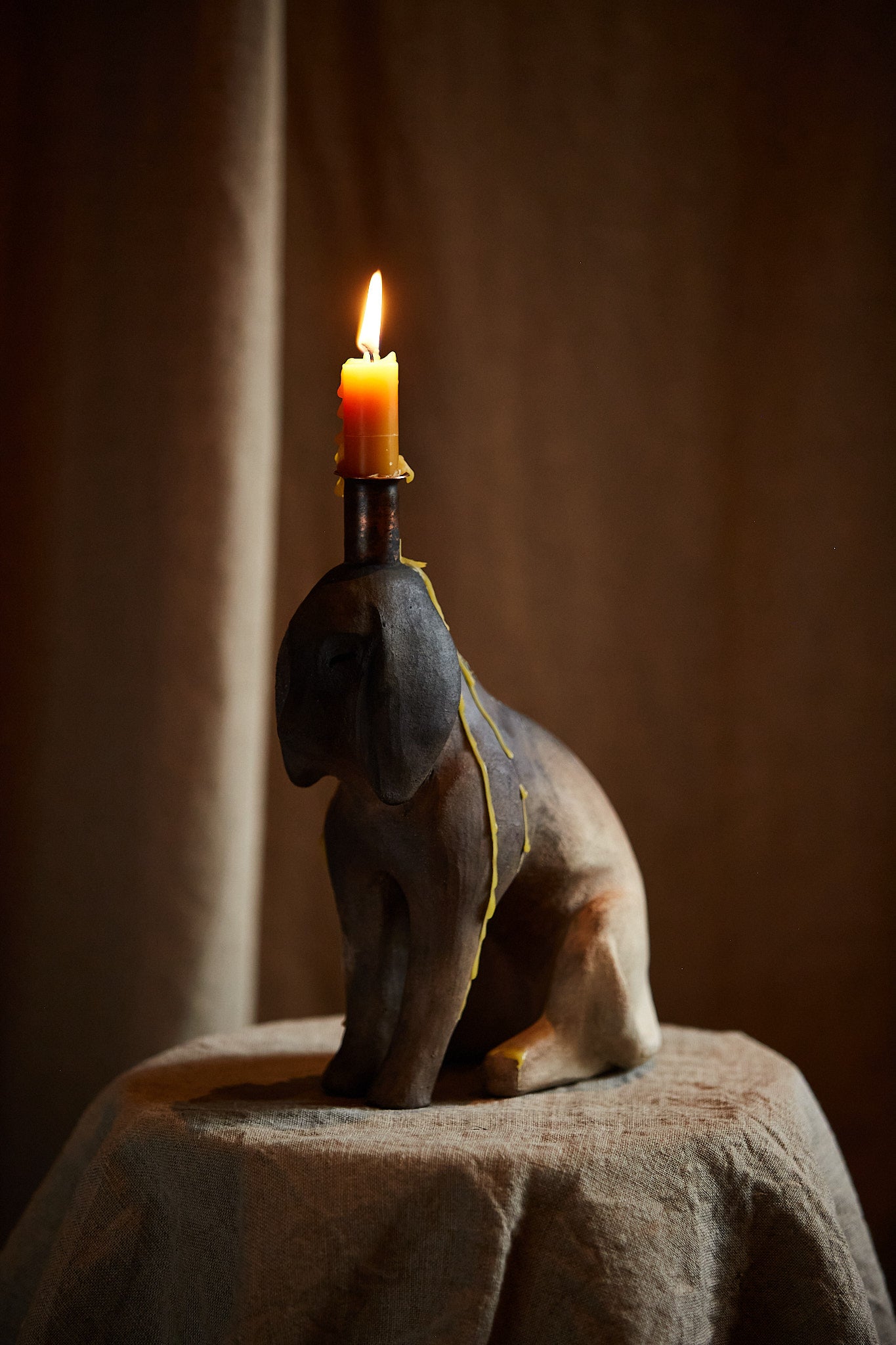 Eloise Van der Heyden Dog Candle Holder 