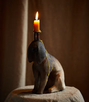 Eloise Van der Heyden Dog Candle Holder 