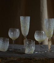 Wine glasses from Maison Pelletier Ferruel in collaboration with l’Oeil de KO 