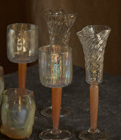 Champagne flutes from Maison Pelletier Ferruel in collaboration with l’Oeil de KO  