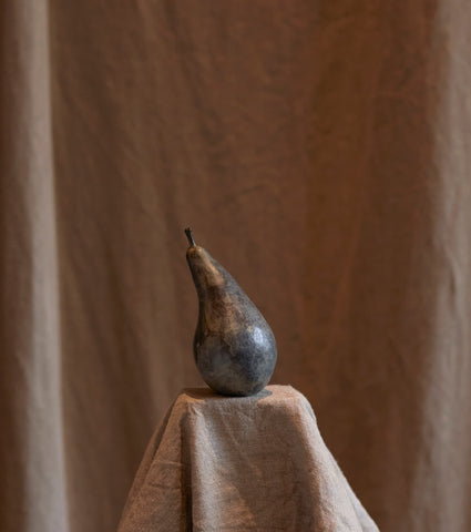 Bronze pear by Alice-Andrea Ewing 