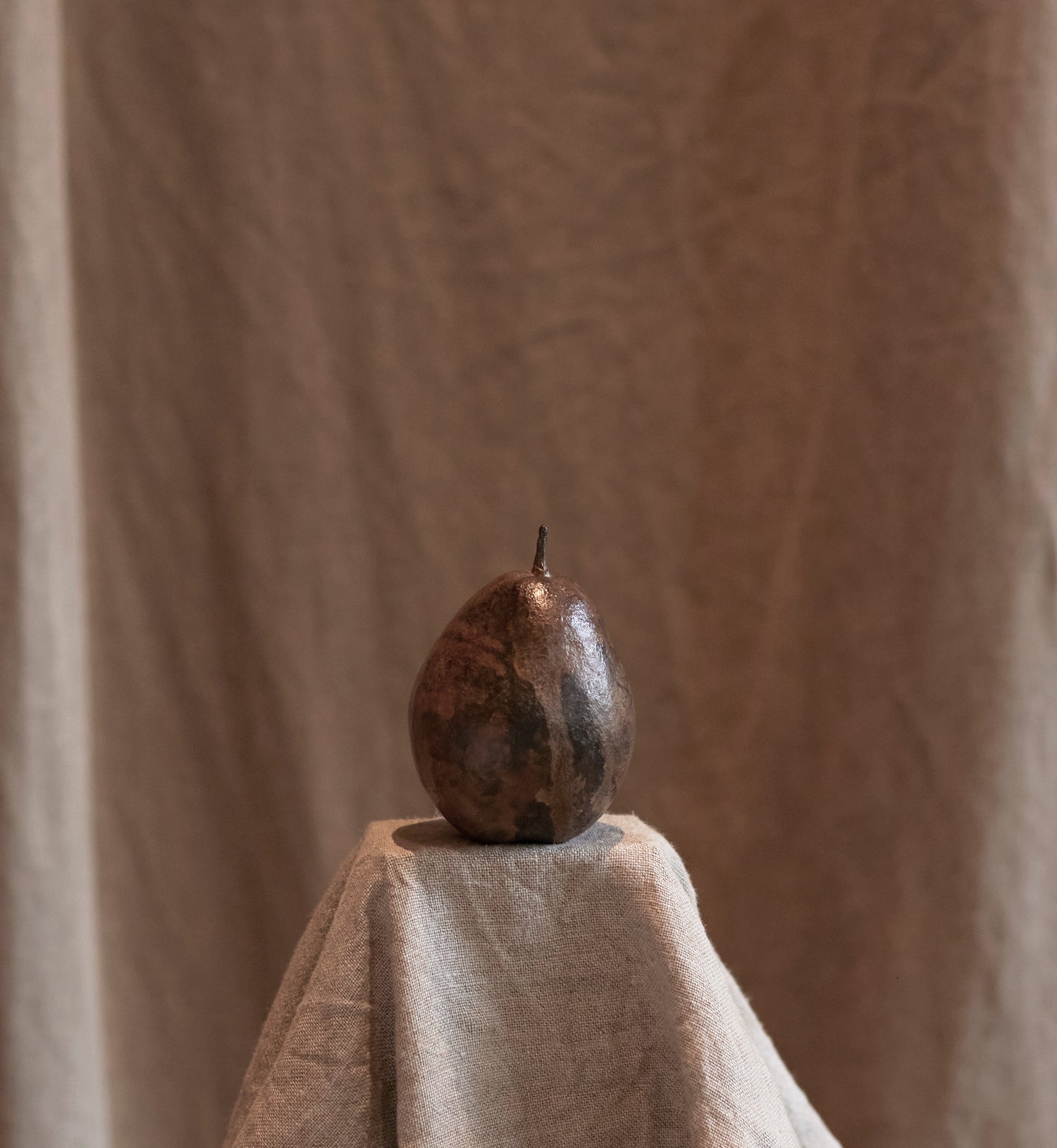 Bronze pear by Alice-Andrea Ewing  