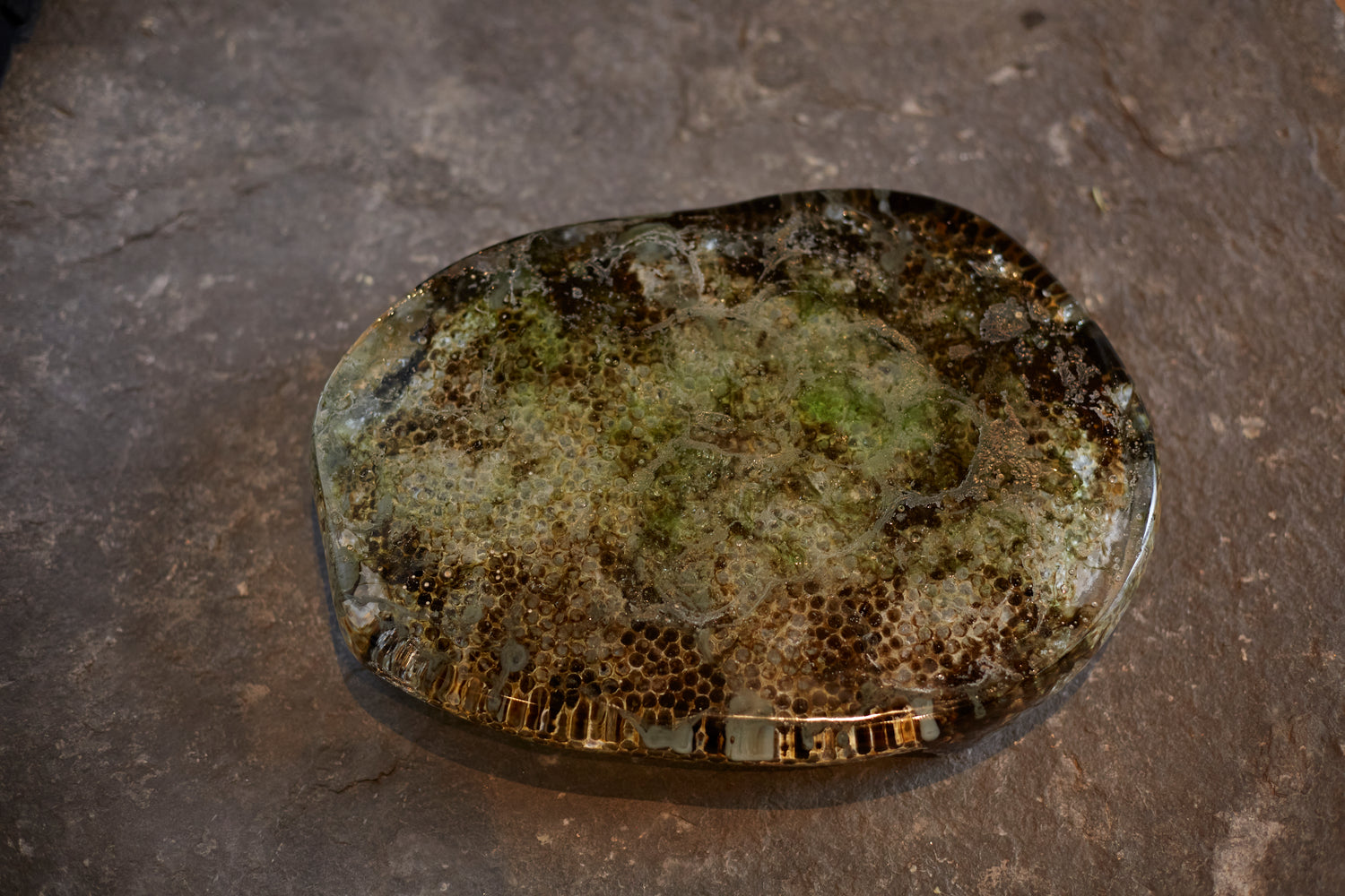 Plateau en pâte de verre de Maison Pelletier Ferruel