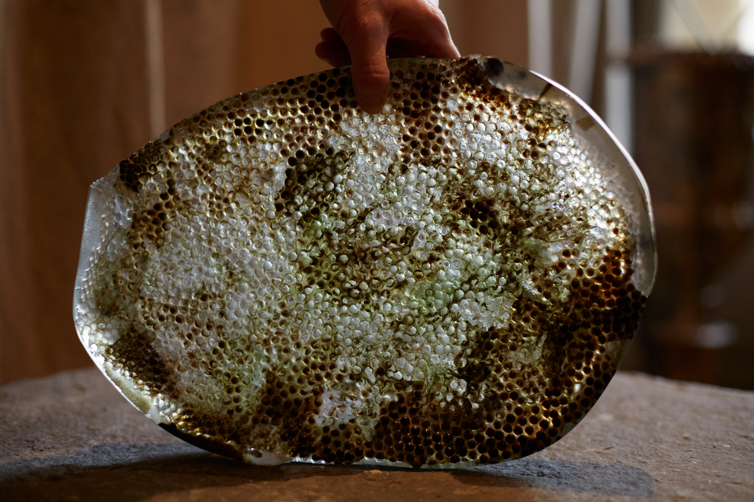 Plateau en pâte de verre de Maison Pelletier Ferruel