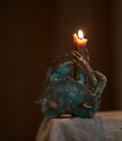 Crab candle holder by Chloé Valorso