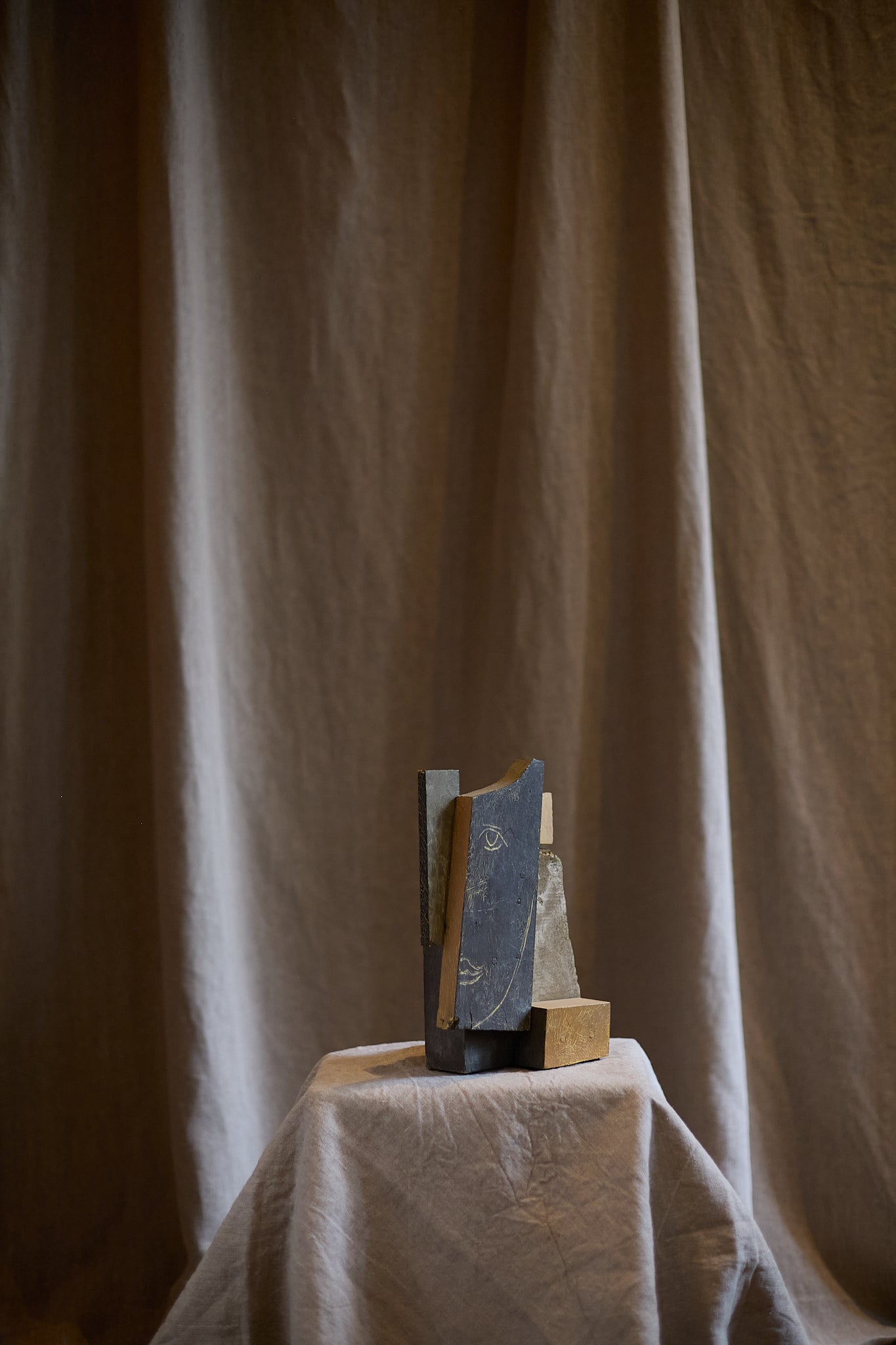 Sculpture en bois peint de Thomas Junghans