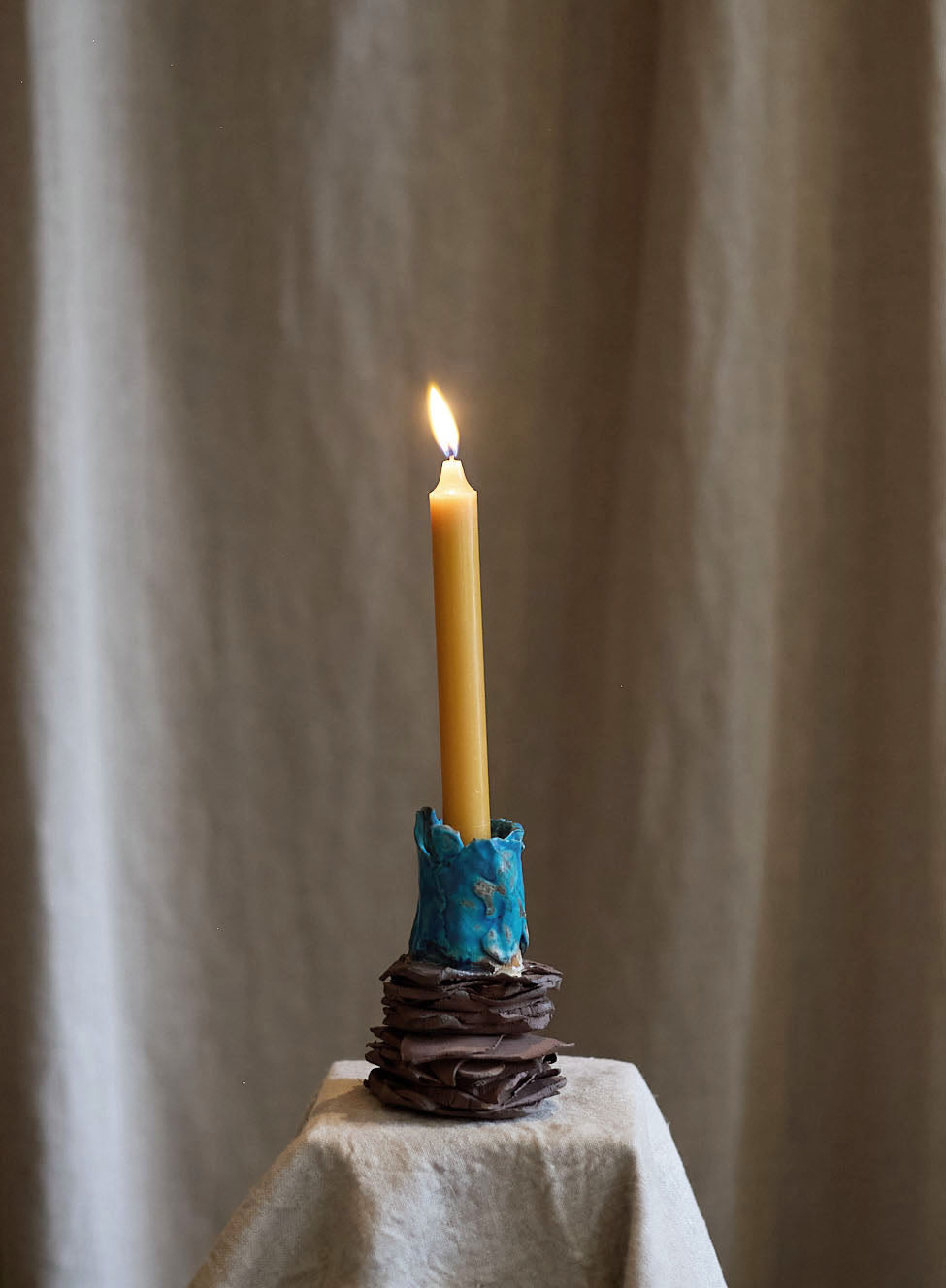 Bougeoir Cerulean Strata I de Tülay Kulbay