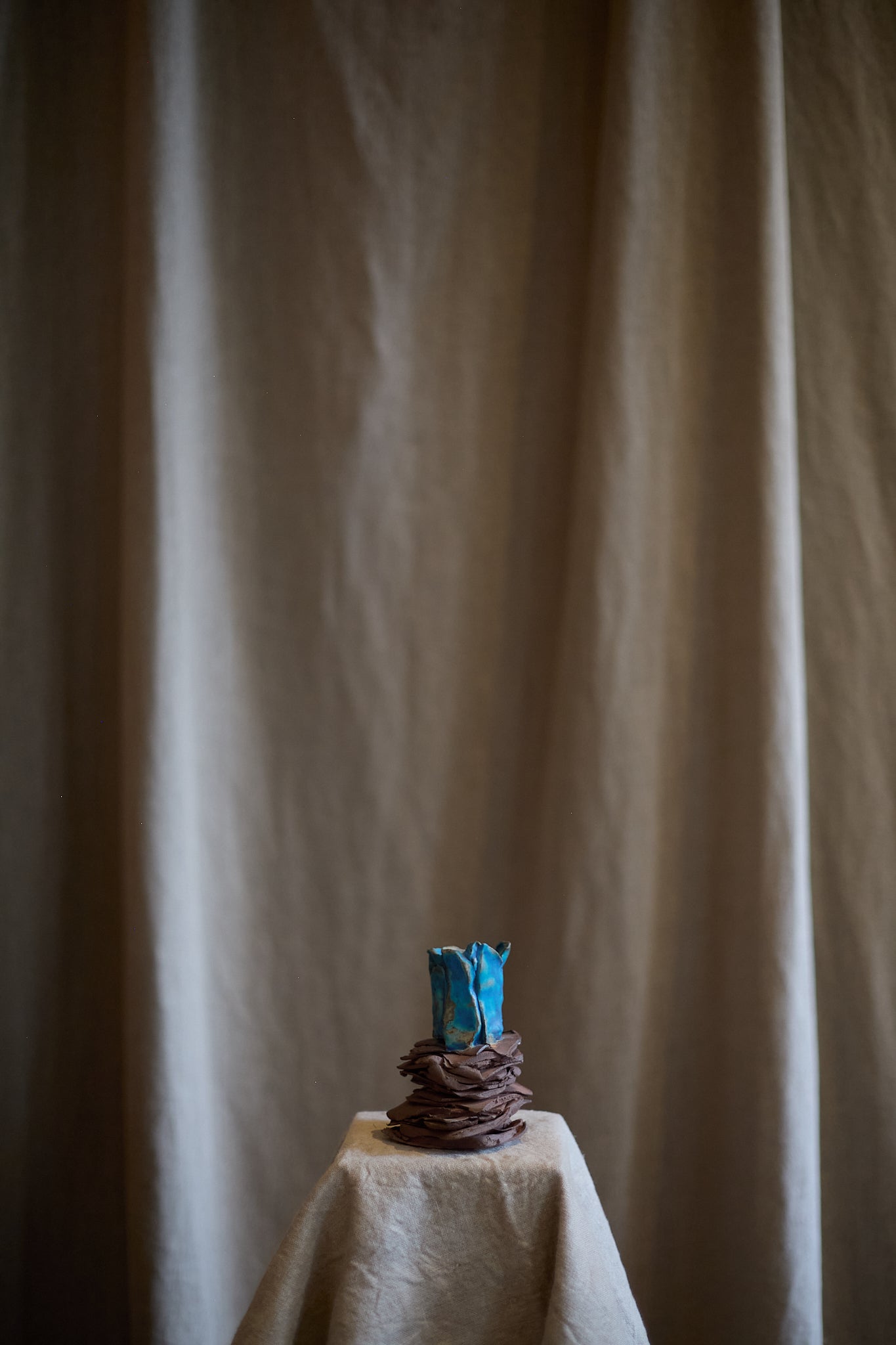 Bougeoir Cerulean Strata I de Tülay Kulbay