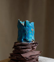 Bougeoir Cerulean Strata I de Tülay Kulbay