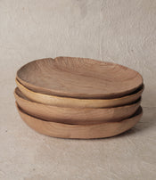 Sepa wood oval plates