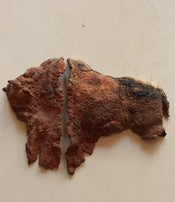 Two-part wall bison by Ule Ewelt 