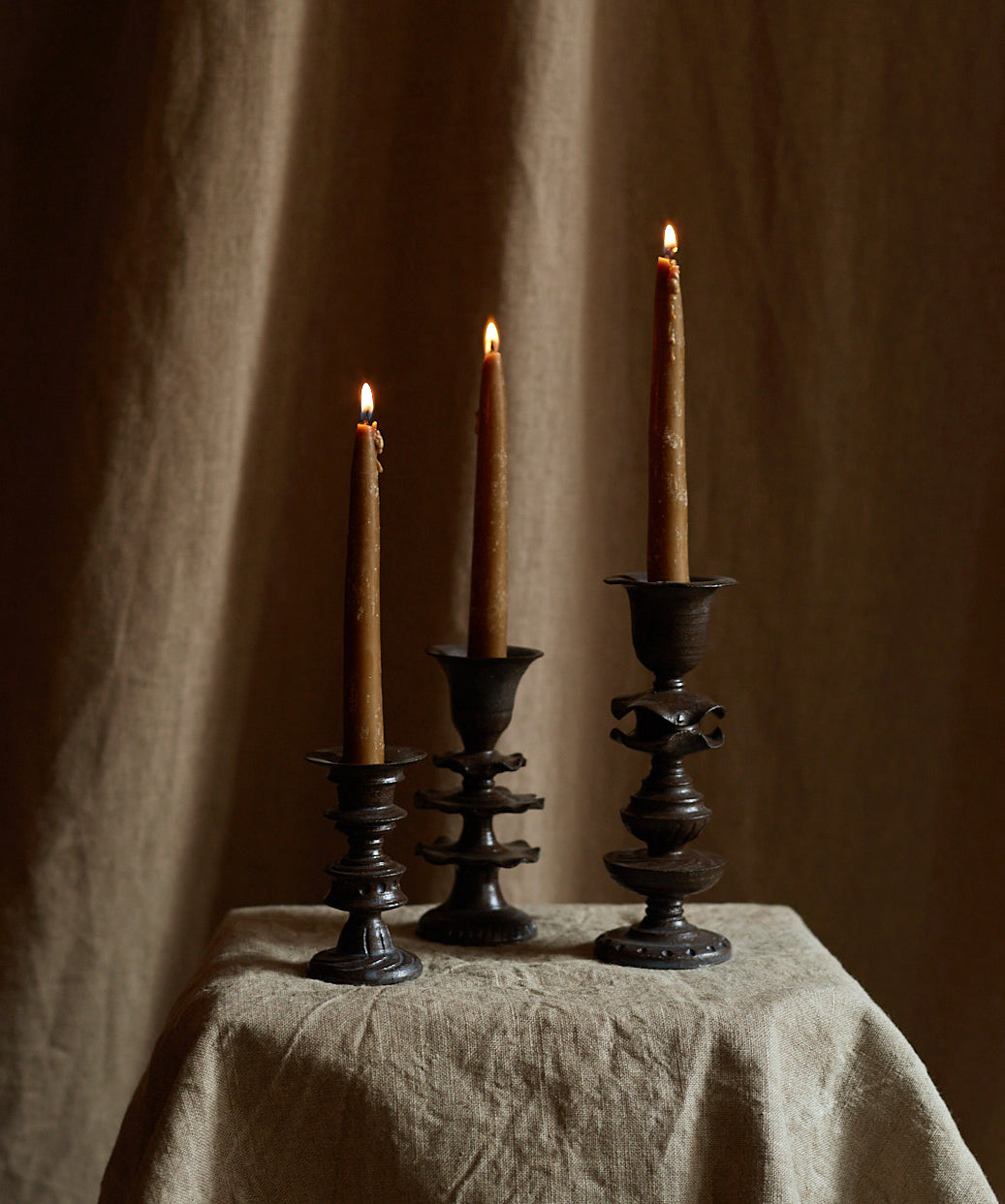 SET OF CANDLESTICKS BY HAN CHIAO