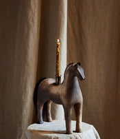 Horse candle holder by Eloïse Van der Heyden