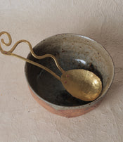 Brass serving spoon by Sebastião Lobo